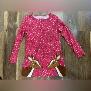 Mini Biden red deer dress